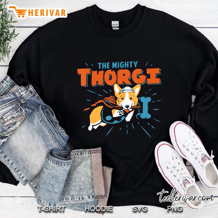 The Mighty Thorgi Funny Corgi Dog Sweatshirt