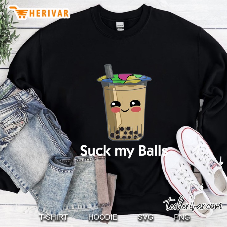 Boba Tea Suck My Balls Bubble Drink Sweatshirt