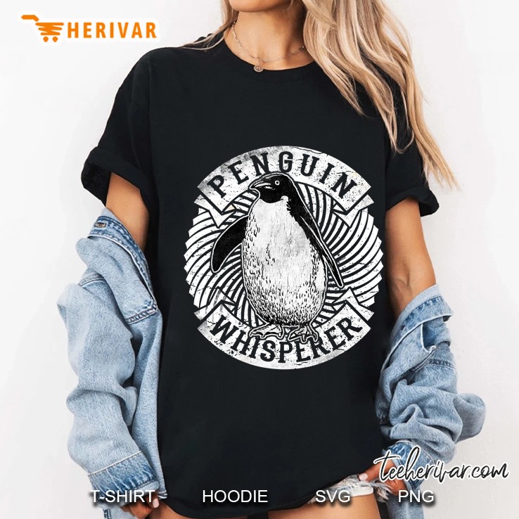 Penguin Whisperer Antarctica Animals Ladies Tee