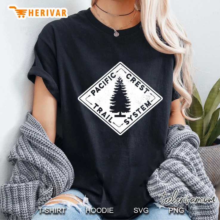 Pacific Crest Trail System Hiking Ladies Tee