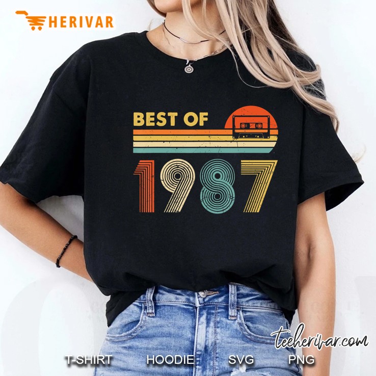 Vintage 1987 Best Of 1987 Cassette Version Ladies Tee