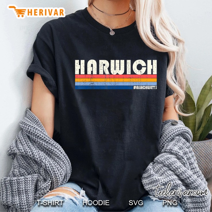 Harwich Massachusetts Vintage Version Ladies Tee
