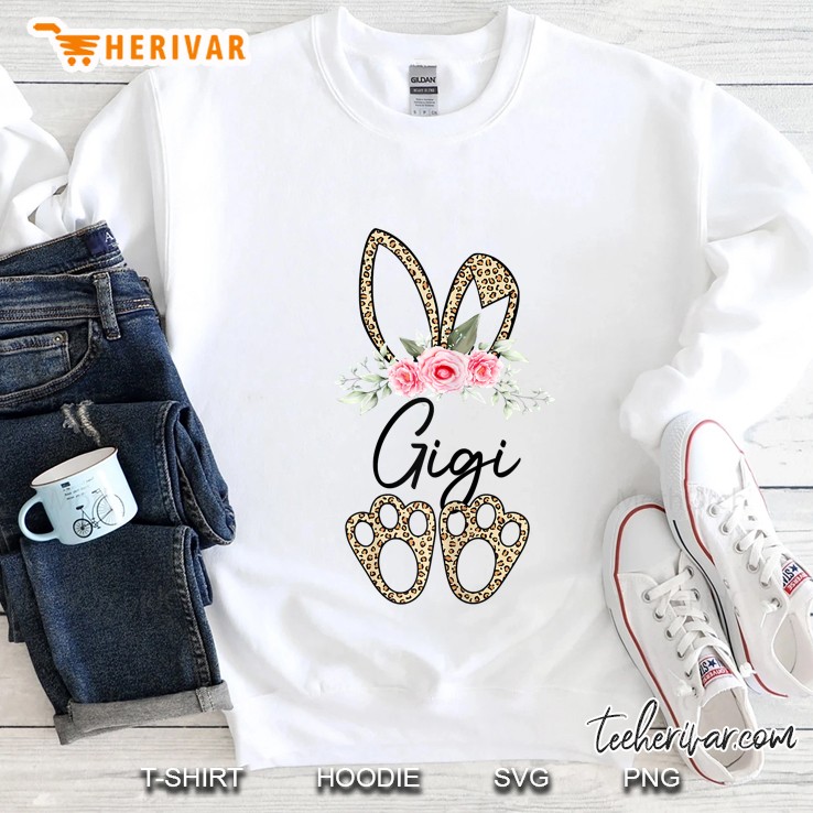 Gigi Leopard Bunny Floral Version Sweatshirt