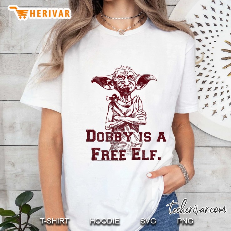Harry Potter Dobby Is A Free Elf Ladies Tee