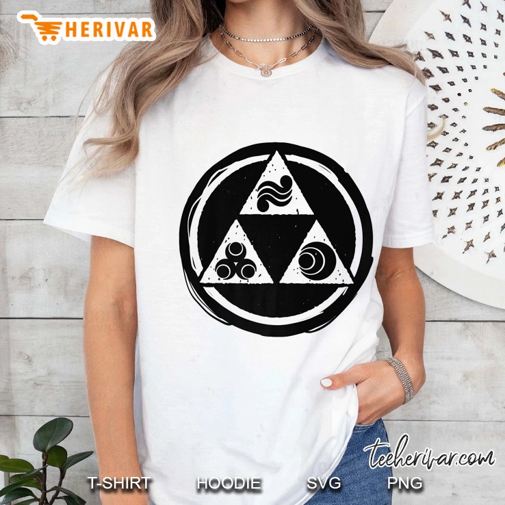 Legend Of Zelda Triforce Attributes Ladies Tee
