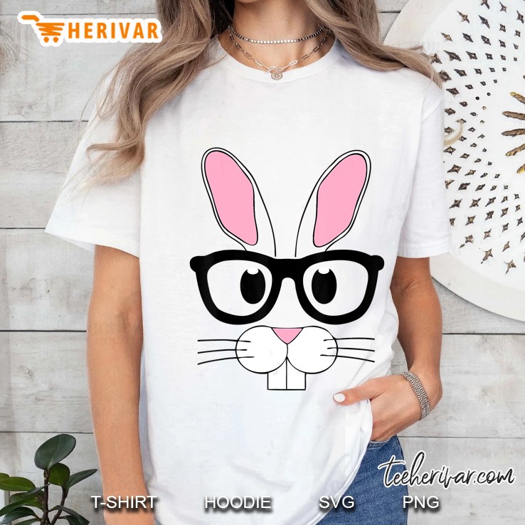 Rabbit With Glasses White Version Ladies Tee