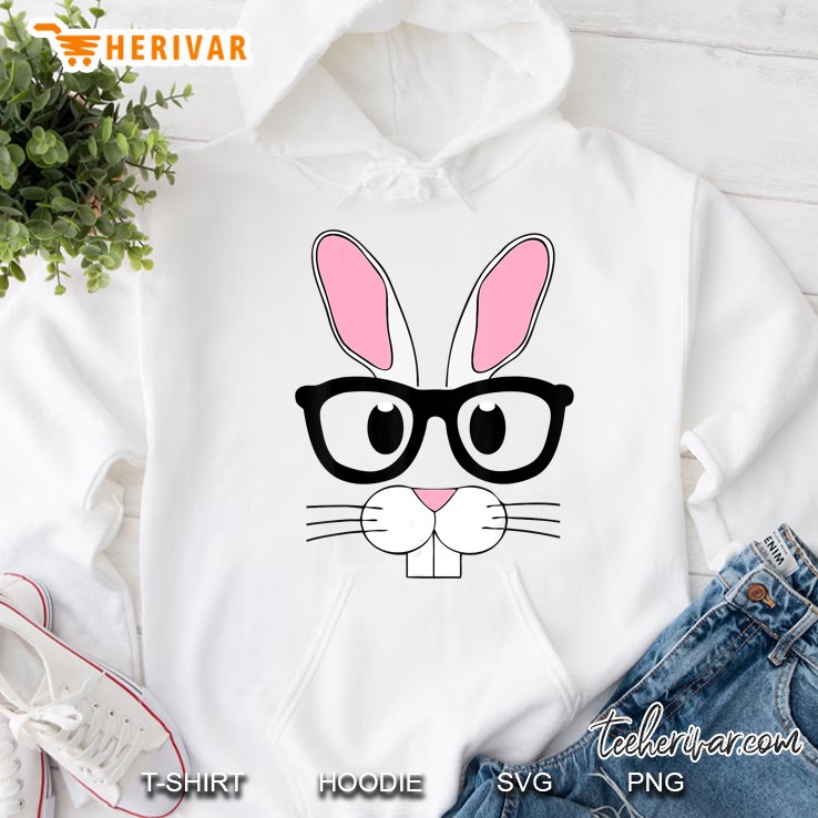 Rabbit With Glasses White Version Hoodie