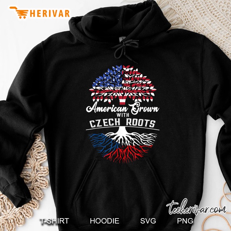 American Grown With Czech Republic Roots Hoodie