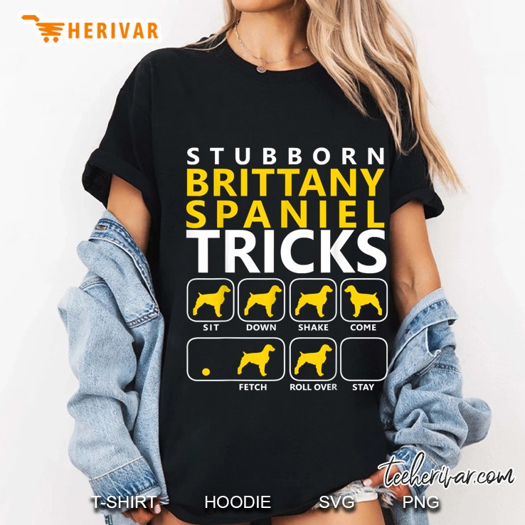 Stubborn Brittany Spaniel Tricks Ladies Tee