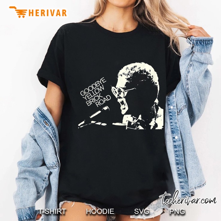 Elton John Goodbye Yellow Brick Road Ladies Tee