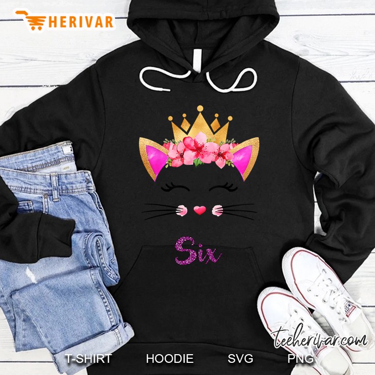 Six Kitty With Floral Crown Version Hoodie