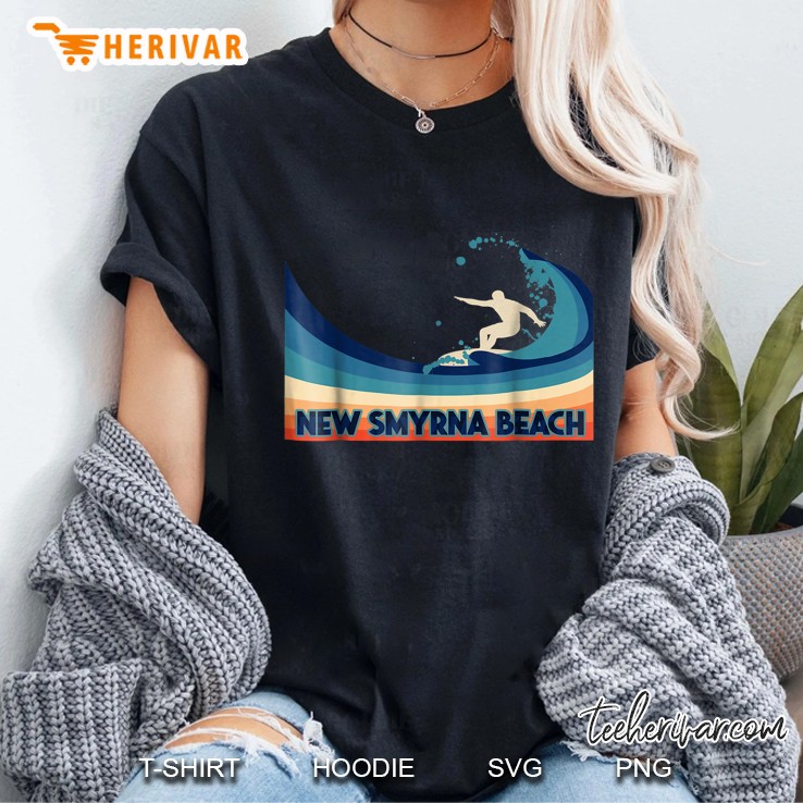 New Smyrna Beach Surf Vintage Version Ladies Tee