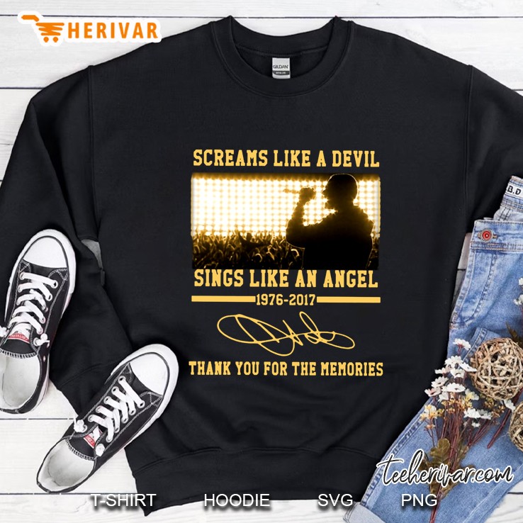 Screams Like A Devil Sings Like An Angel 1976-2017 Chester Bennington Sweatshirt