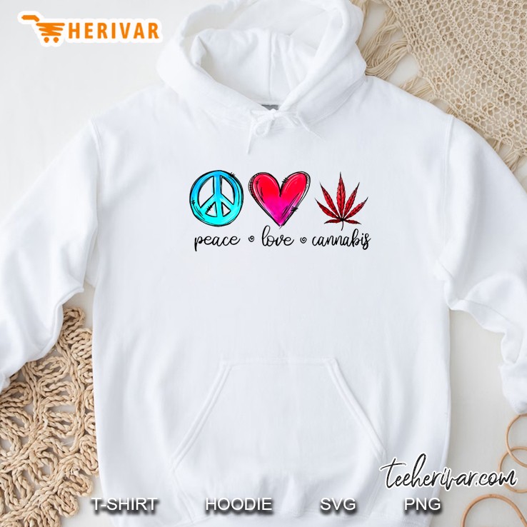 Peace Love Cannabis Hoodie