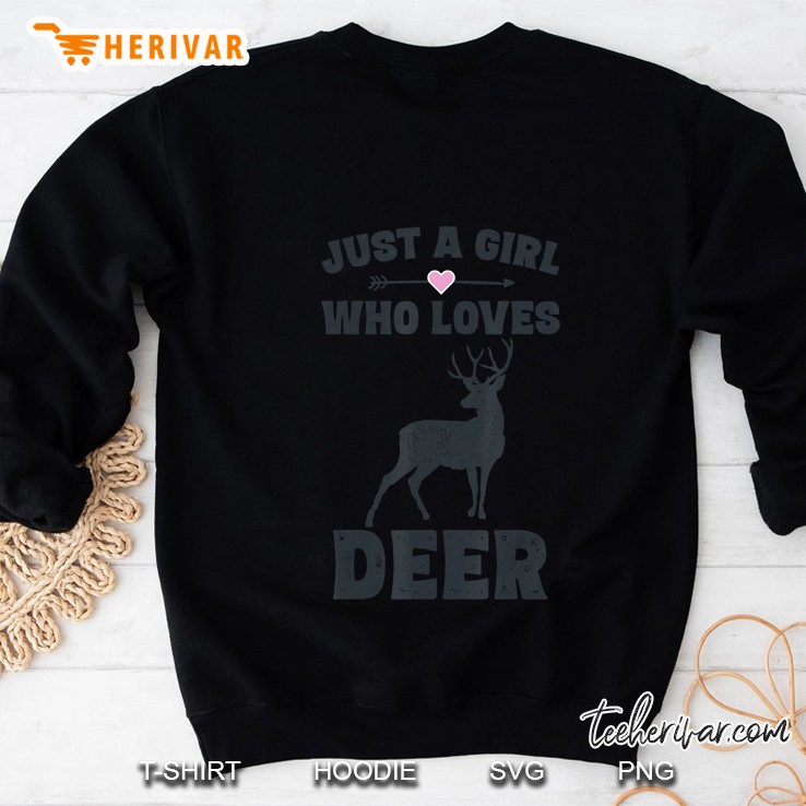 Just A Girl Who Loves Deer Deer Silhouette Version Sweatshirt
