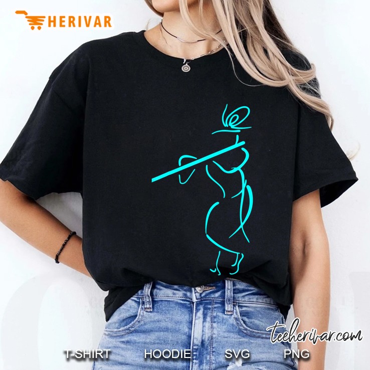 Hare Krishna Flute Art Ladies Tee