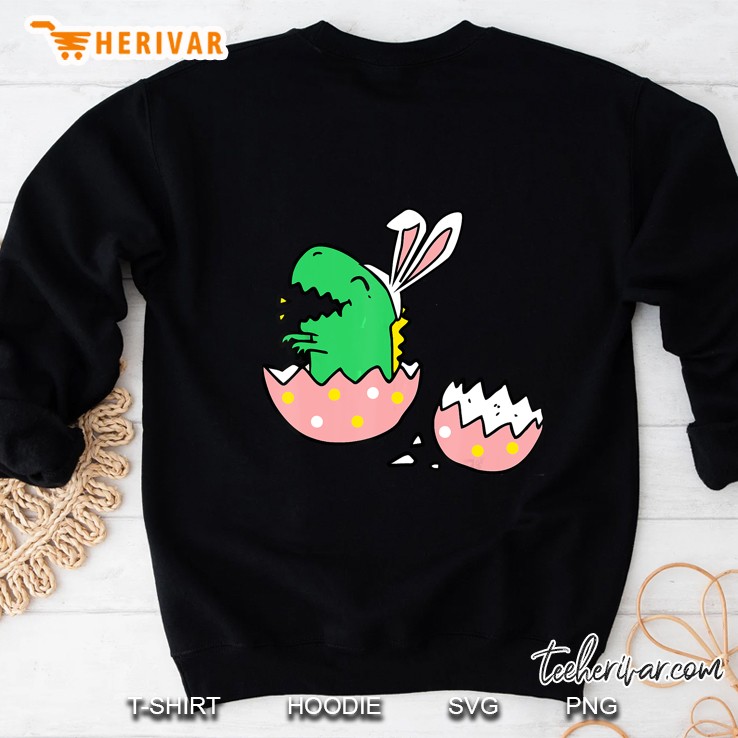 Hatching T Rex Bunny Ears Sweatshirt