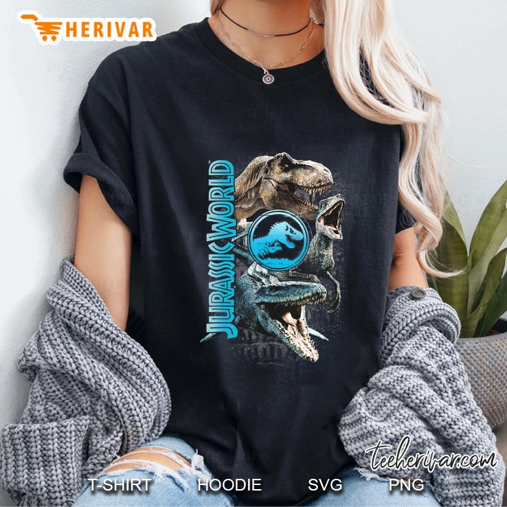 Jurassic World Two Dinosaur Logo Ladies Tee