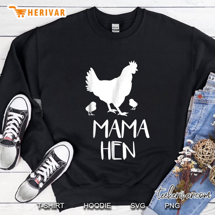 Mama Hen Chickens Silhouette Version Sweatshirt
