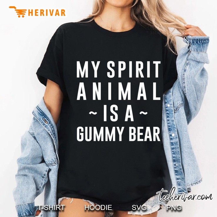My Spirit Animal Is A Gummy Bear Ladies Tee