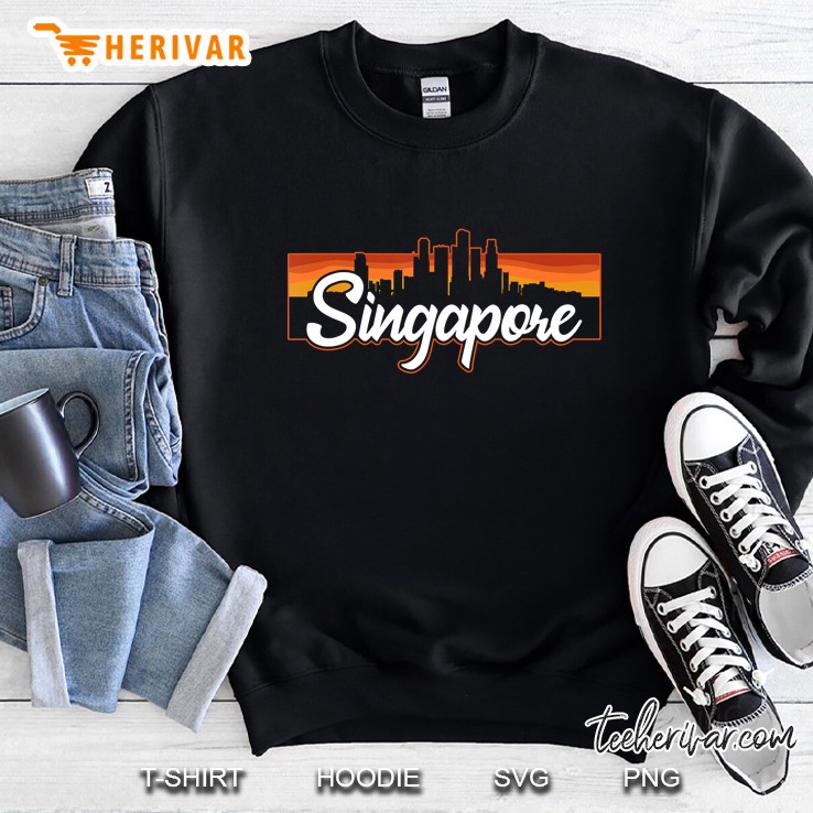 Singapore Sunset Skyline Sweatshirt