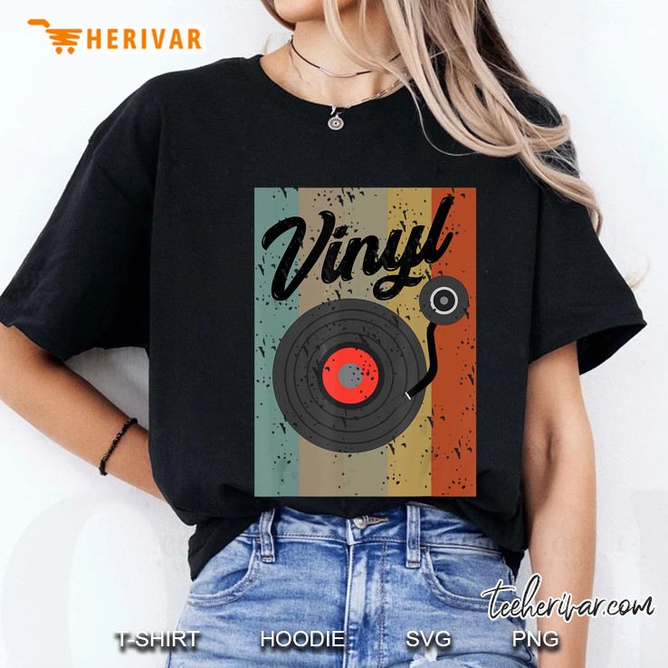 Vinyl Record Turntable Vintage Version2 Ladies Tee