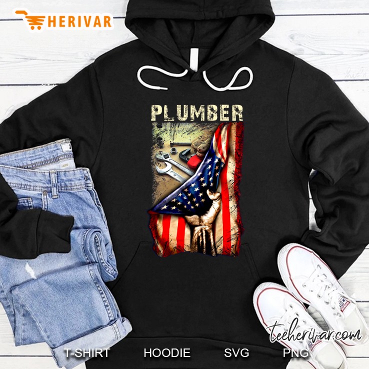 Plumber American Flag Version Hoodie