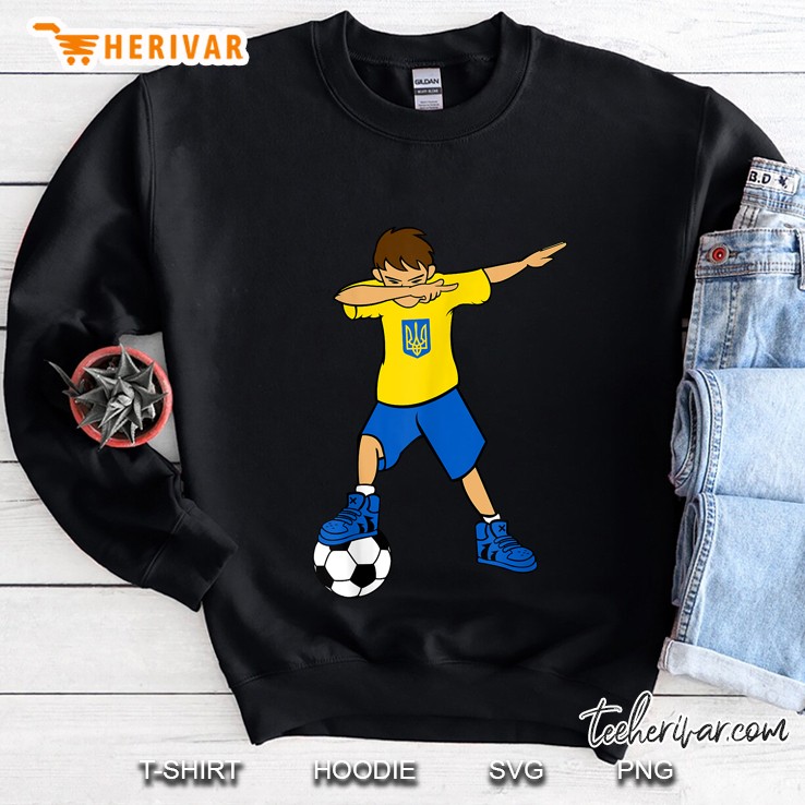 Dabbing Soccer Boy Ukraine Football Sweatshirt