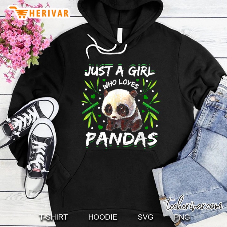 Just A Girl Who Loves Panda Cute Panda Version Hoodie