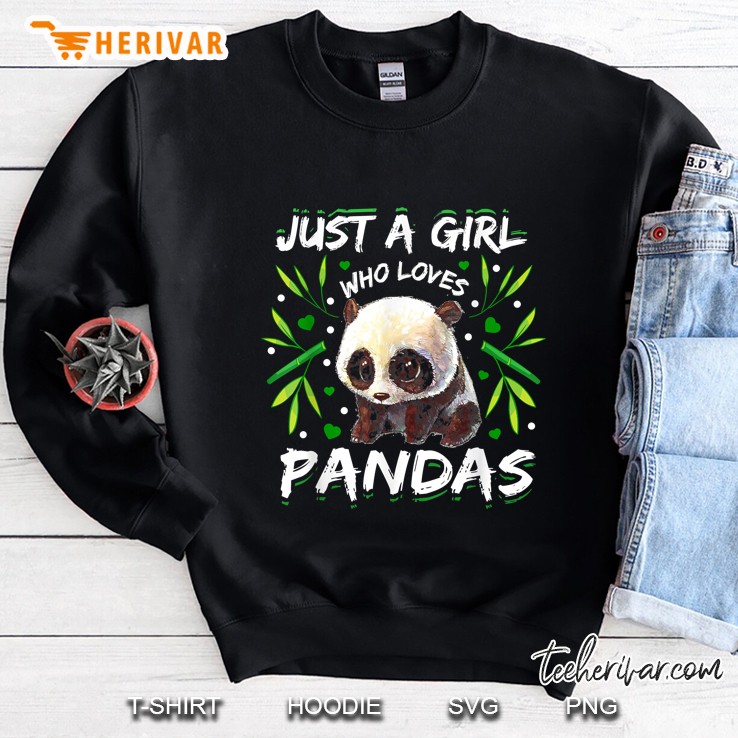Just A Girl Who Loves Panda Cute Panda Version Sweatshirt