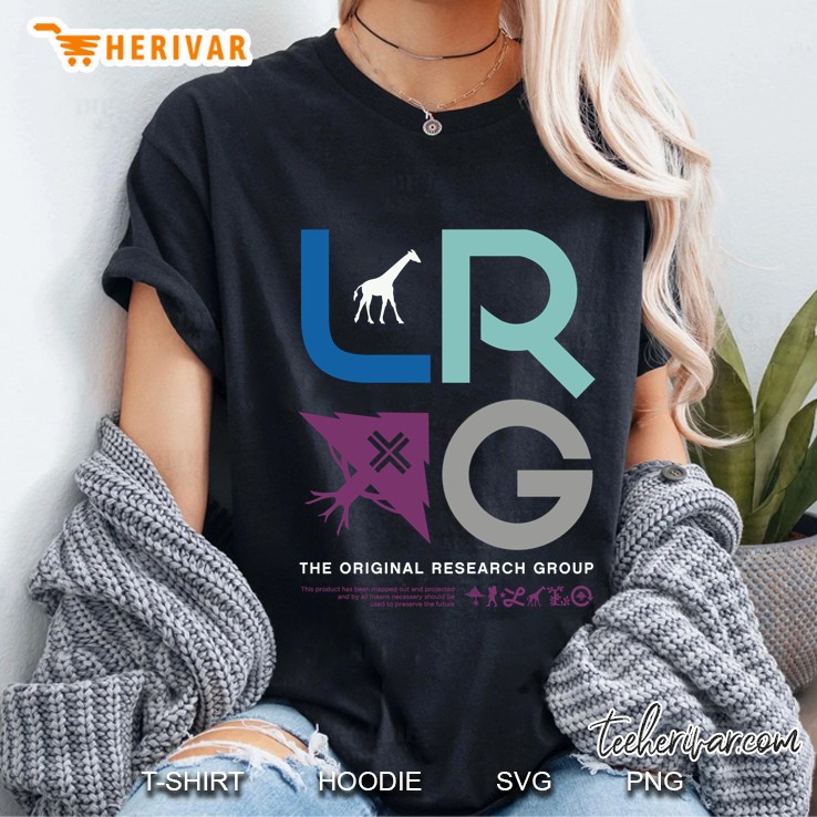 Lrg Stacked Giraffe Original Research Group Ladies Tee