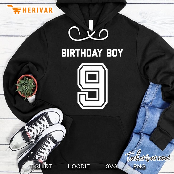 Birthday Boy 9 Age Hoodie