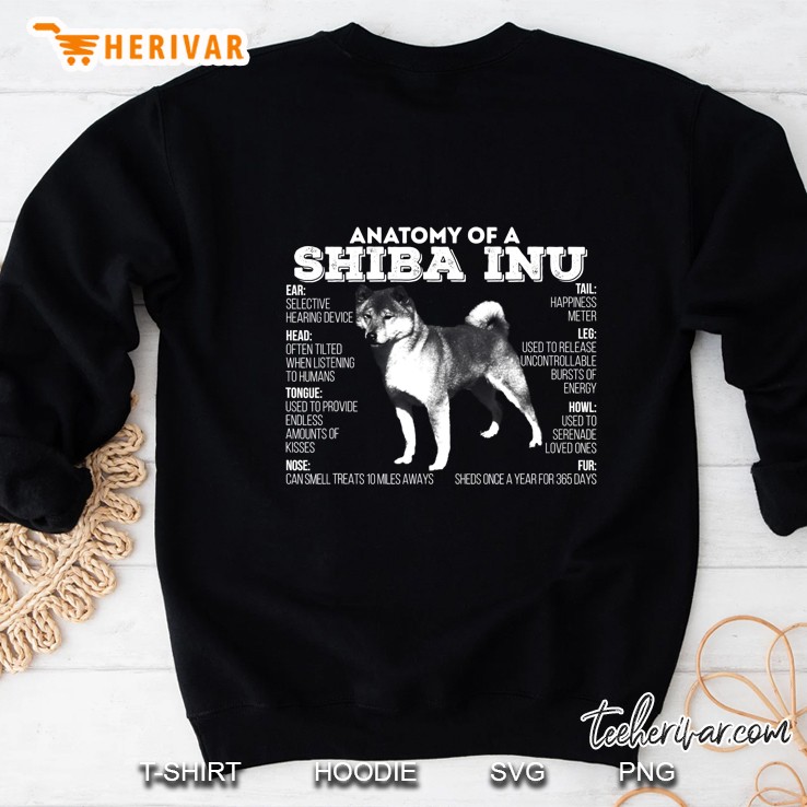 Anatomy Of A Shiba Inu Sweatshirt