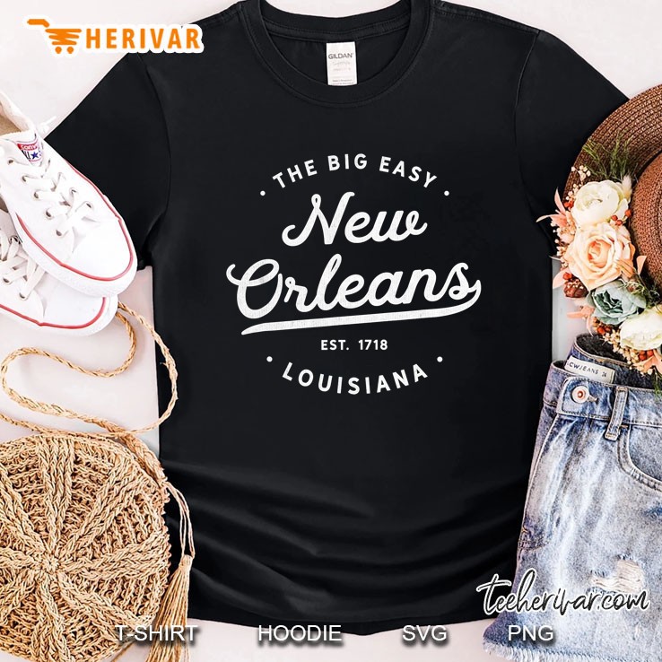 Classic Retro Vintage New Orleans Louisiana Big Easy Shirt