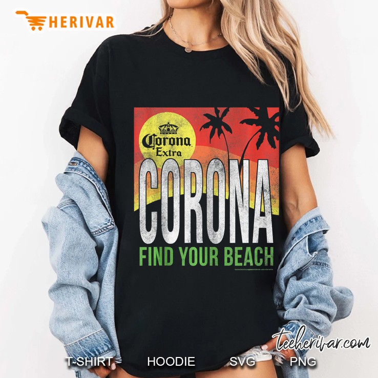 Corona Extra Corona Find Your Beach Ladies Tee