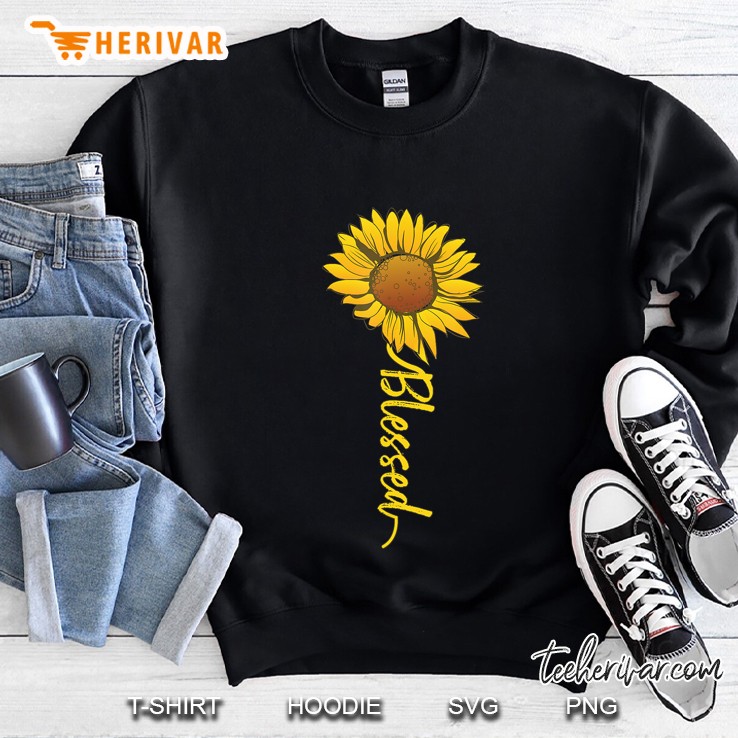 Cute Sunflower Blessed Sweatshirt
