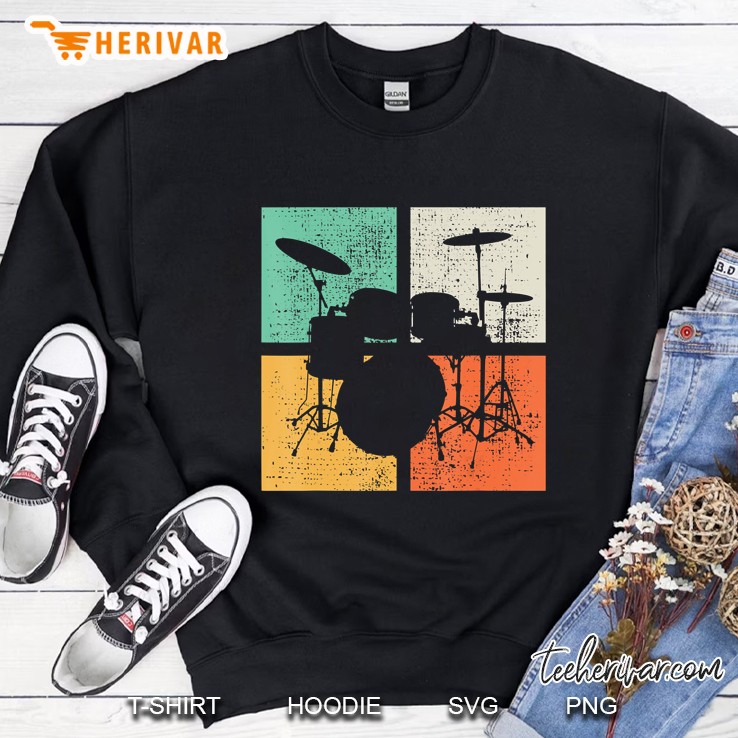 Drummer Drumset Vintage Version Sweatshirt