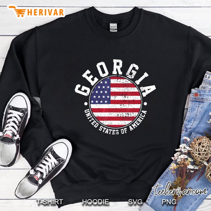 Georgia United States Of America American Flag Version Sweatshirt
