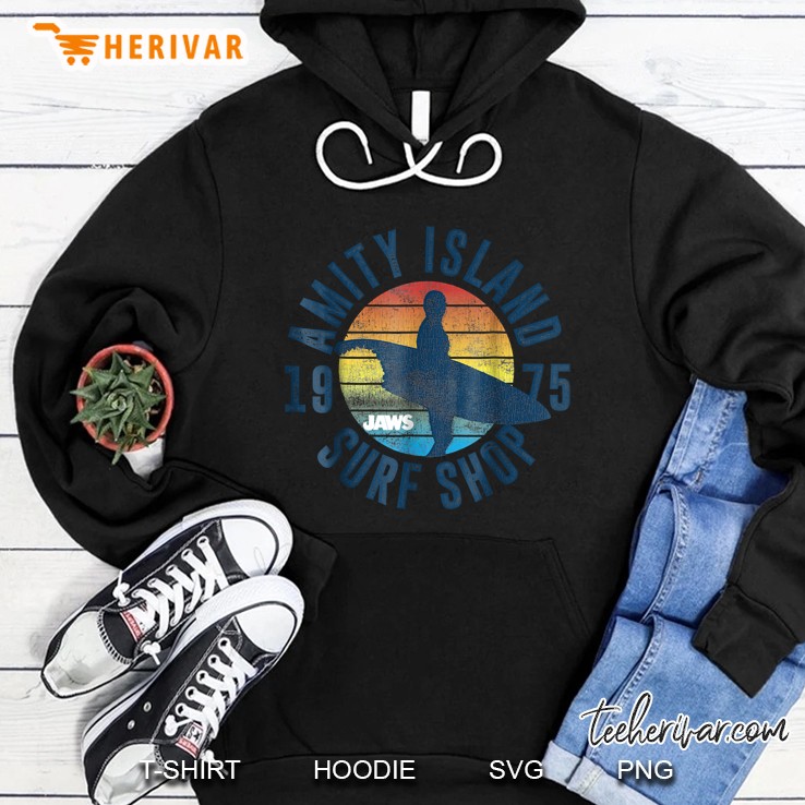 Jaws Amity Island Surf Shop 1975 Vintage Version Hoodie