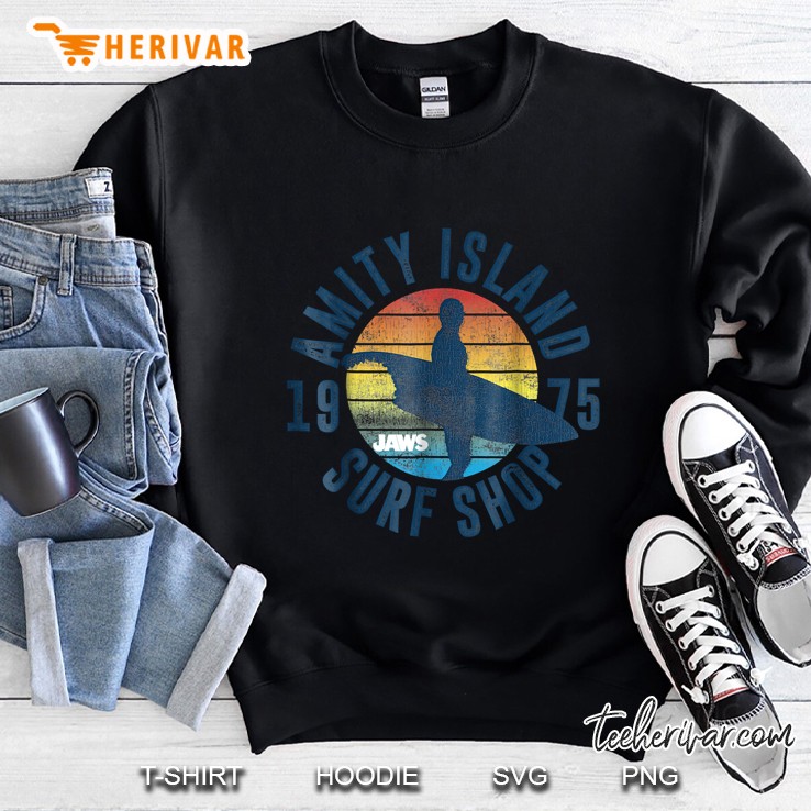 Jaws Amity Island Surf Shop 1975 Vintage Version Sweatshirt