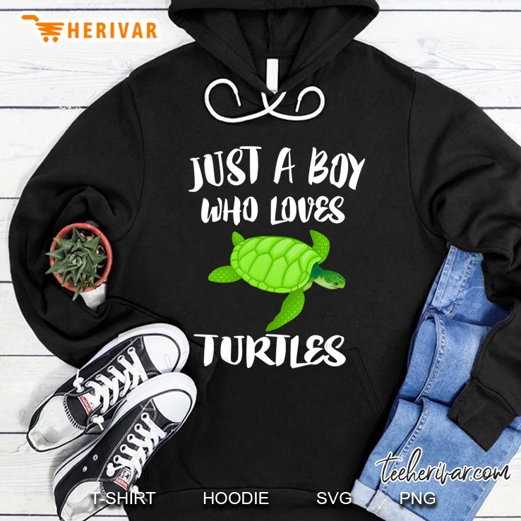 Just A Boy Who Loves Sea Turtles Hoodie