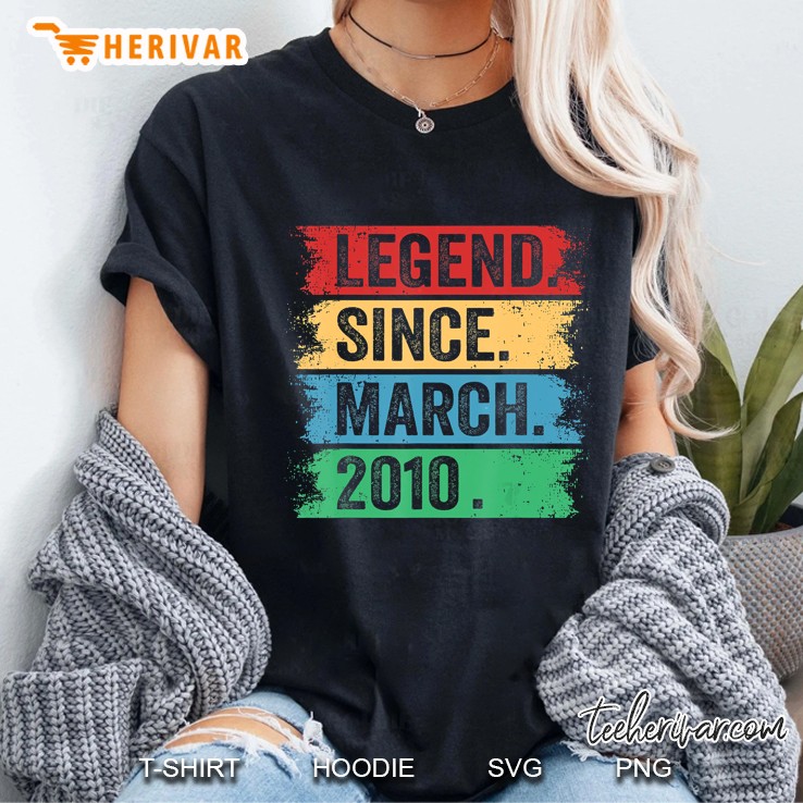 Legend Since March 2010 Vintage Version Ladies Tee