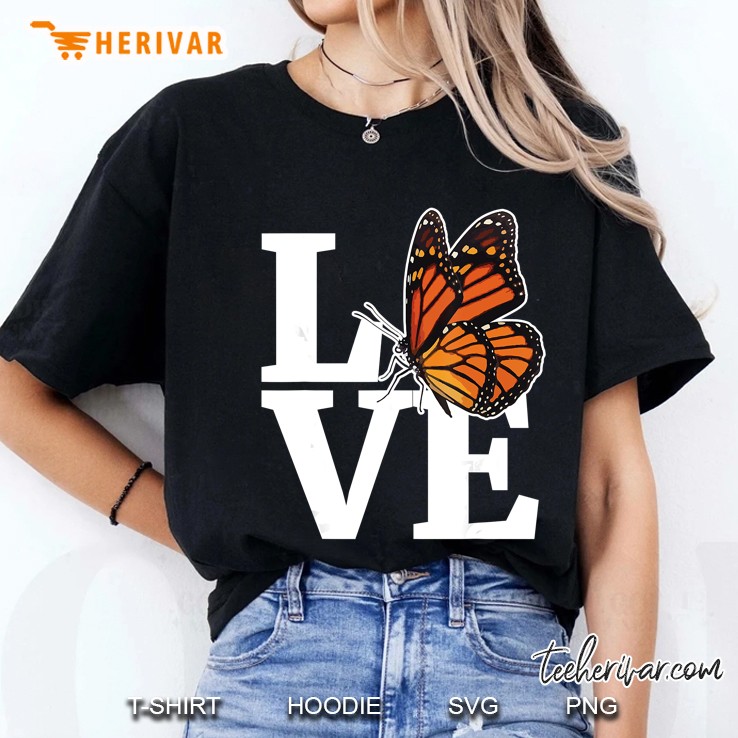 Love Monarch Butterfly Ladies Tee