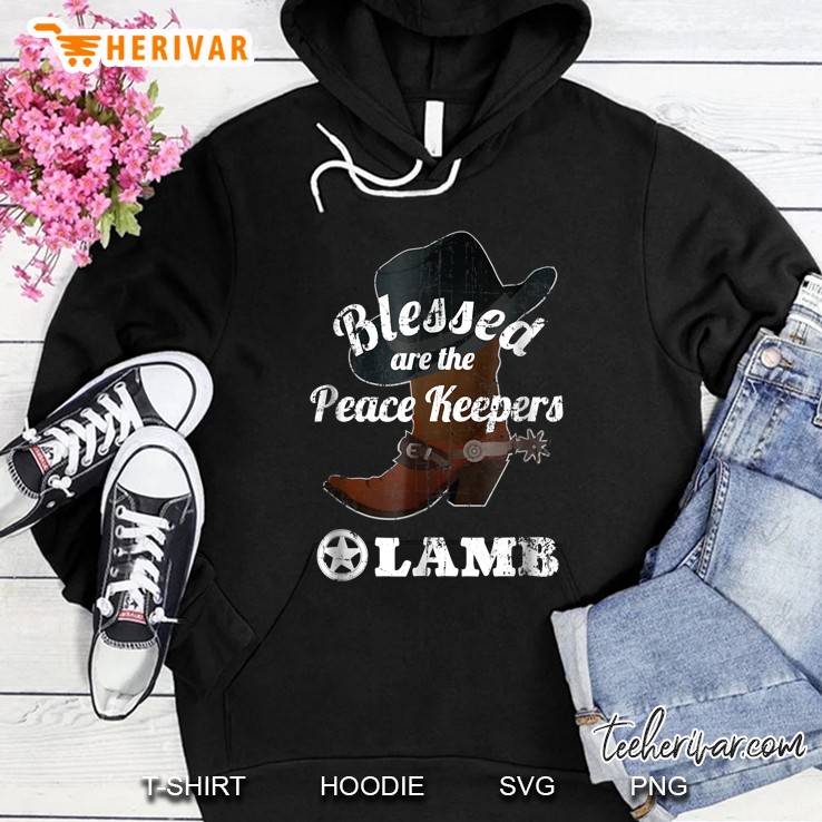 Blessed Are The Peace Keeper Lamb Hoodie