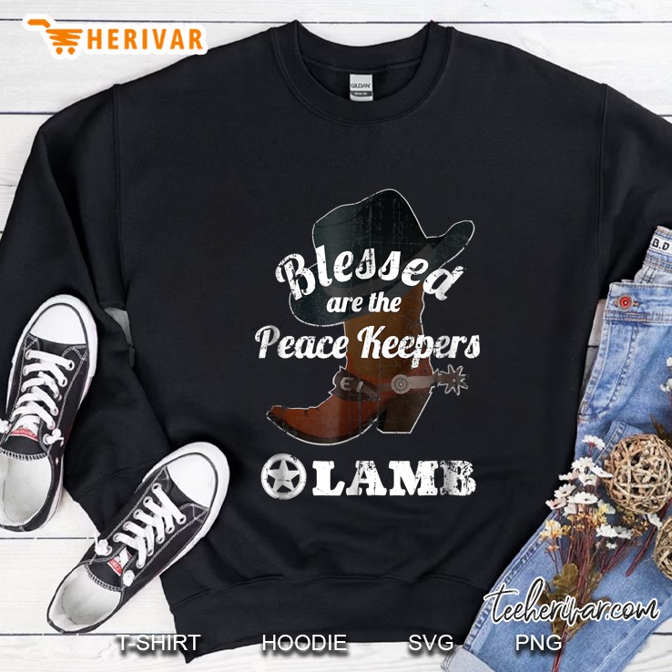 Blessed Are The Peace Keeper Lamb Sweatshirt