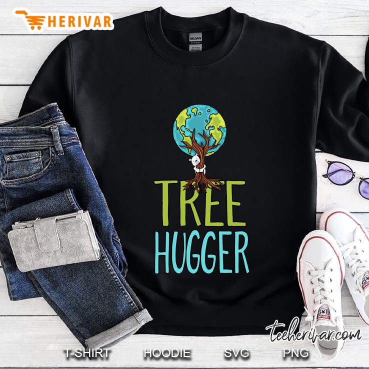 Polar Bear Earth Tree Hugger Environmental Activist Sweatshirt