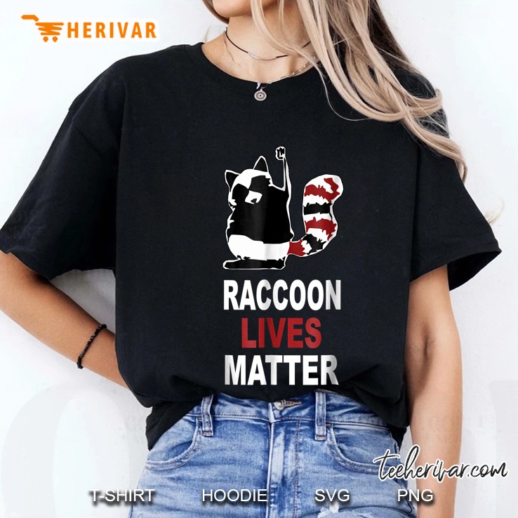 Raccoon Lives Matter Animal Rights Ladies Tee