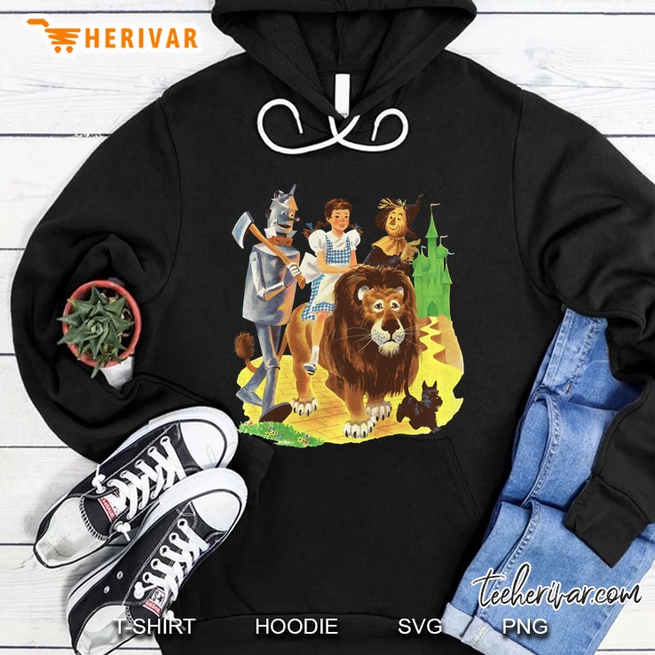 The Wizard Of Oz Art Tin Man Lion Scarecrow Dorothy Hoodie