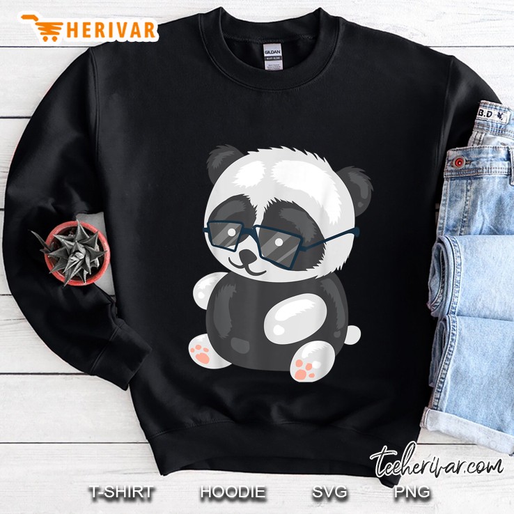 Baby Panda Bear Nerd Sweatshirt