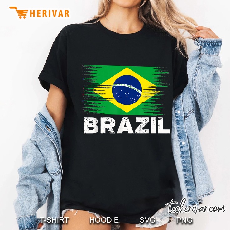 Brazil Brazilian Flag Ladies Tee